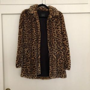 Zara Faux Fur Cheetah Coat